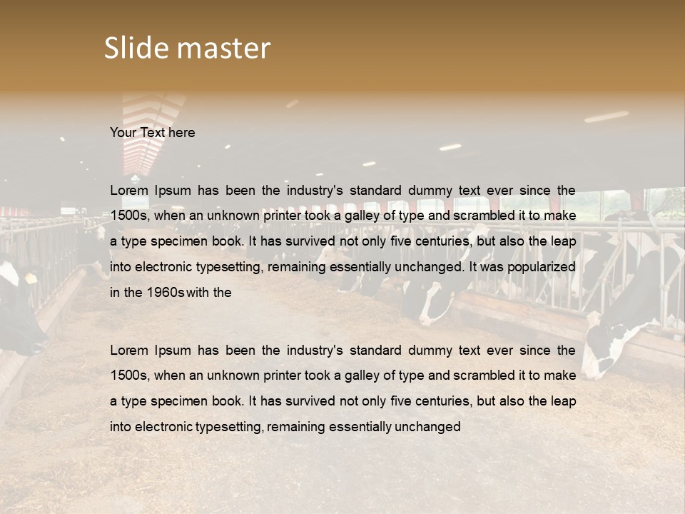 White Nature Domestic PowerPoint Template