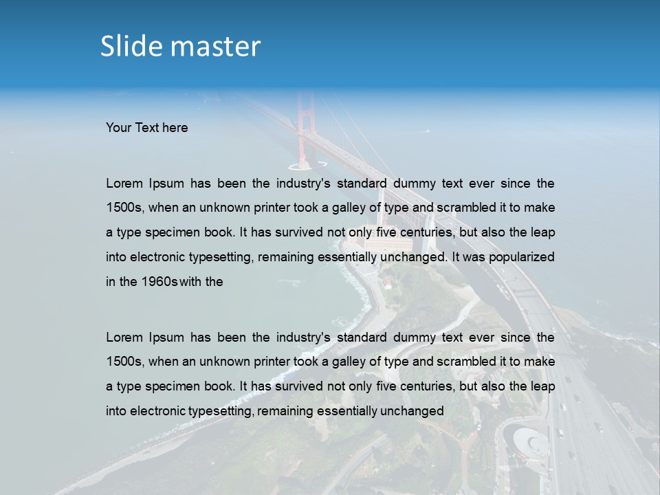 Area Blue Marin PowerPoint Template
