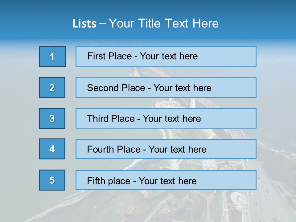 Area Blue Marin PowerPoint Template