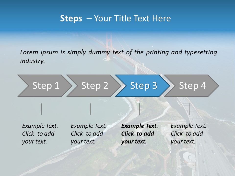 Area Blue Marin PowerPoint Template