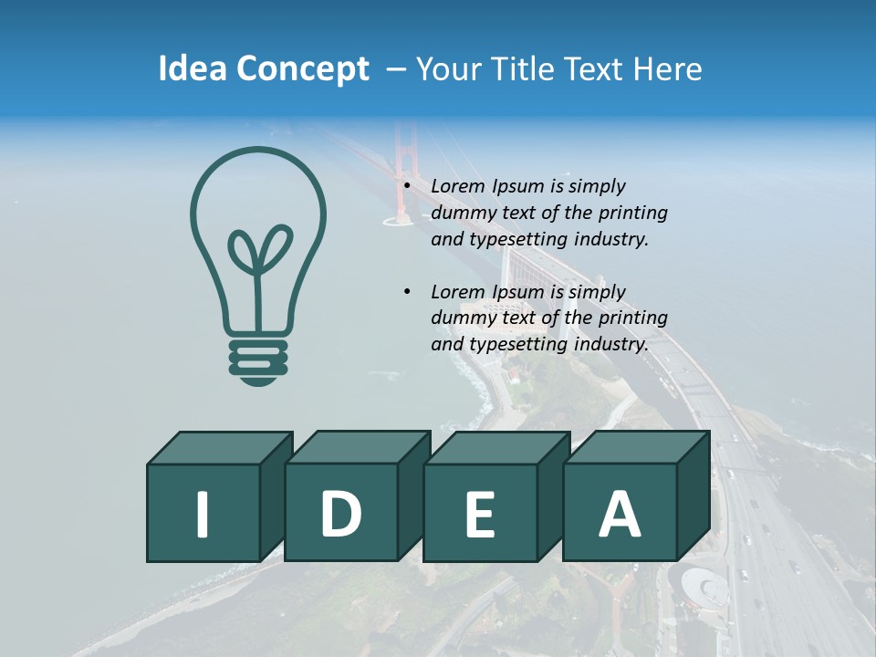 Area Blue Marin PowerPoint Template