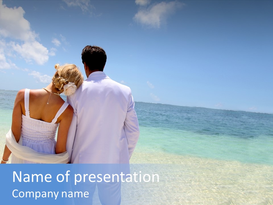 Cheerful Resort Blond PowerPoint Template