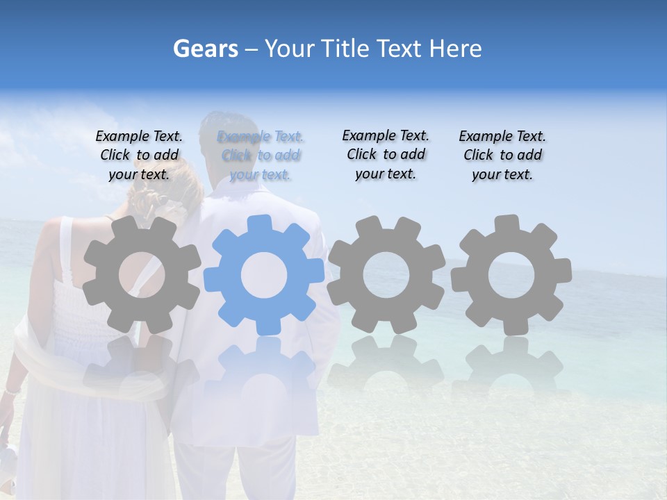 Cheerful Resort Blond PowerPoint Template