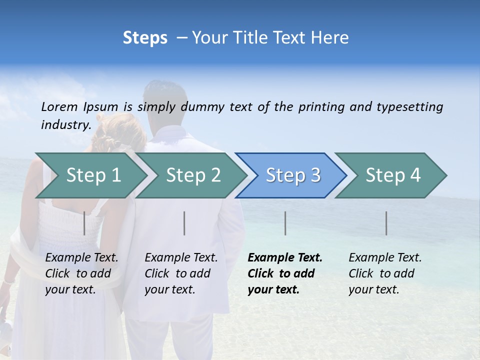 Cheerful Resort Blond PowerPoint Template