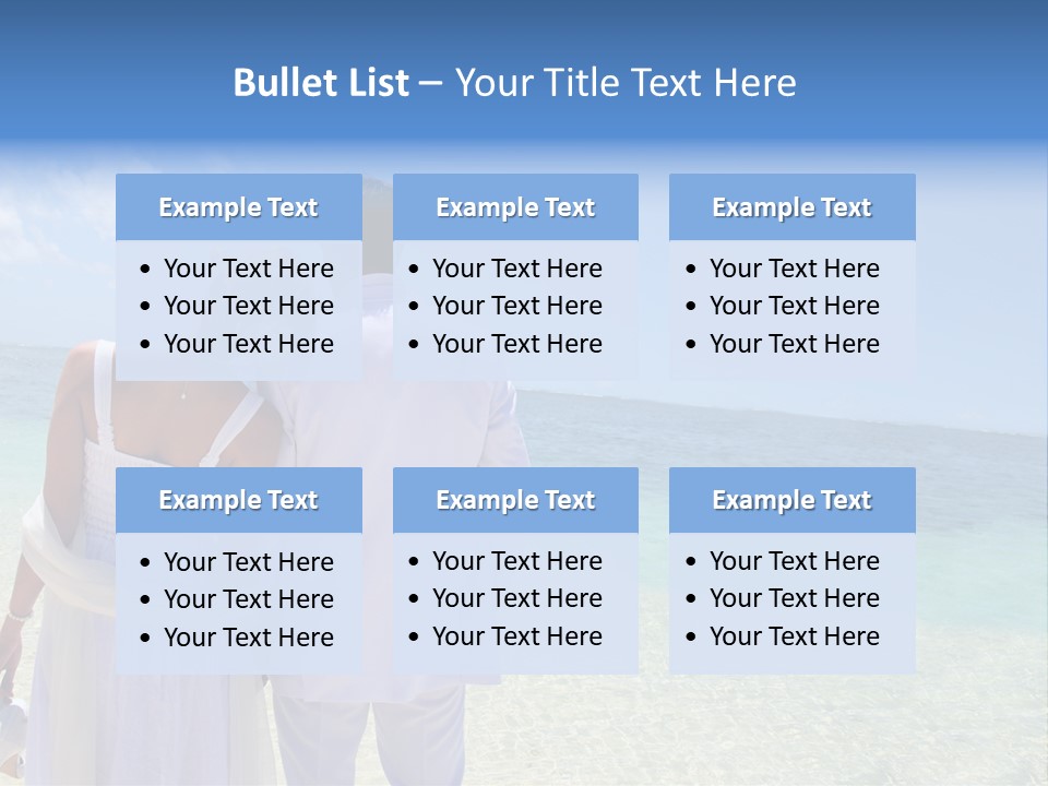 Cheerful Resort Blond PowerPoint Template