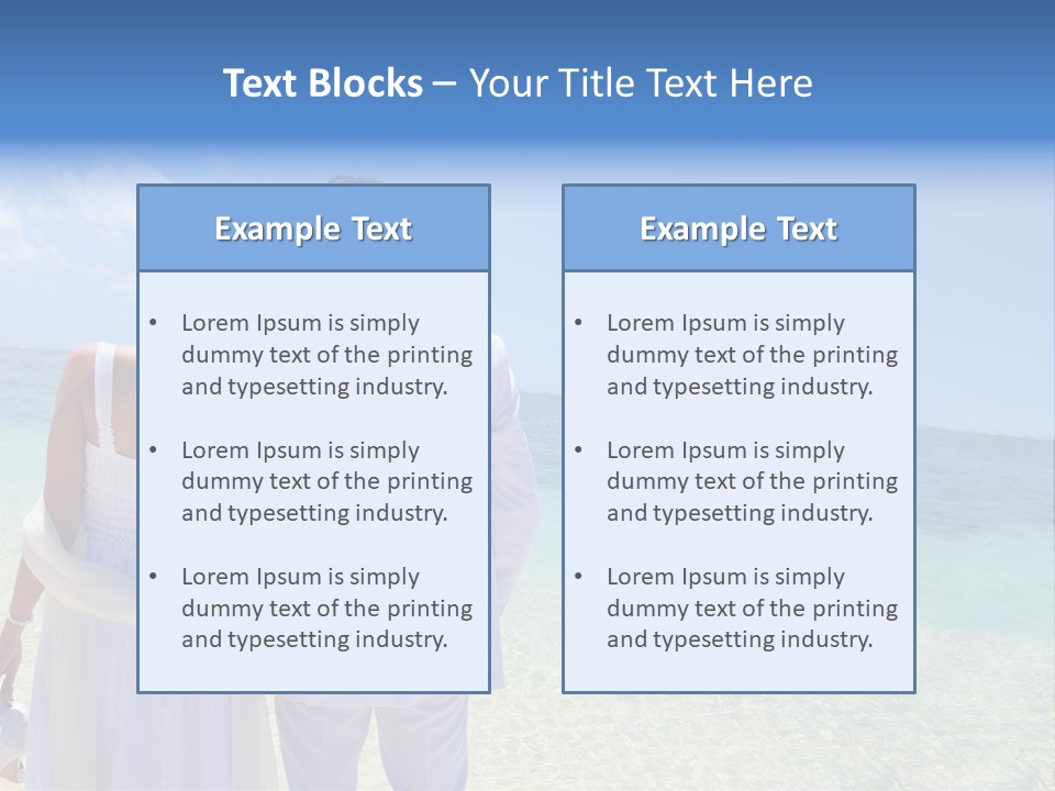 Cheerful Resort Blond PowerPoint Template