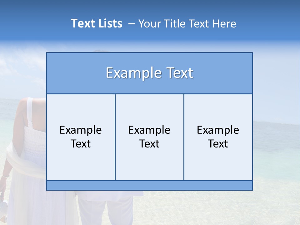Cheerful Resort Blond PowerPoint Template