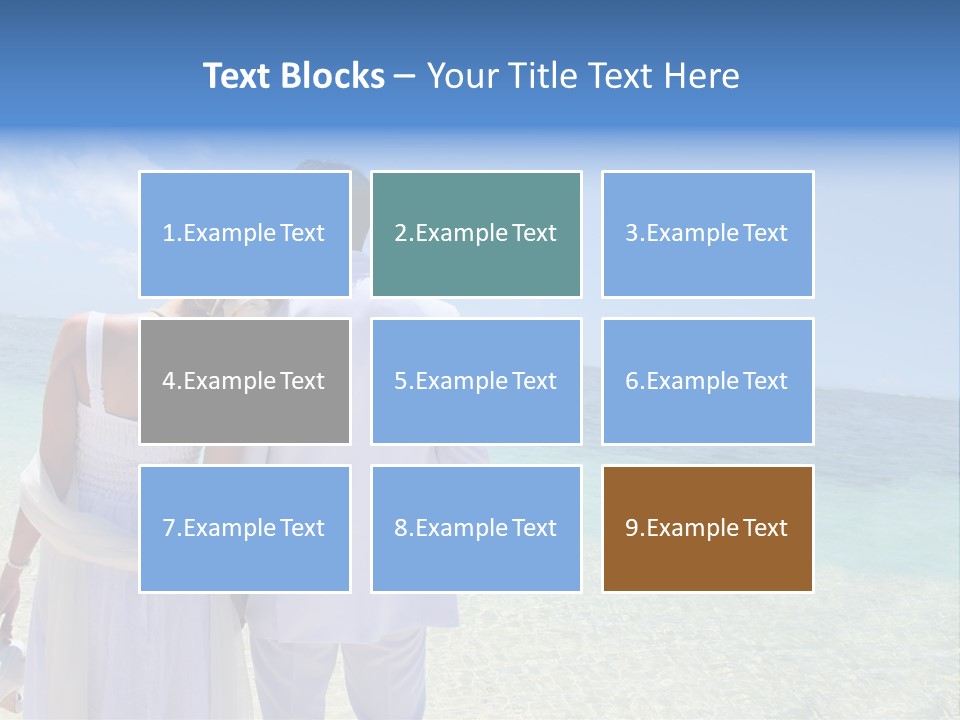 Cheerful Resort Blond PowerPoint Template