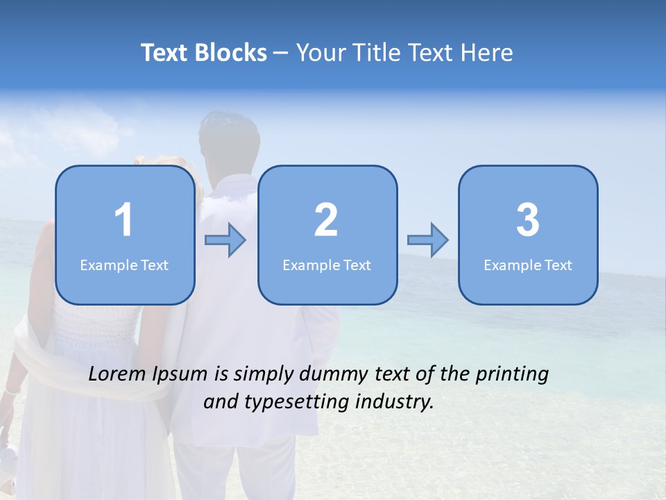 Cheerful Resort Blond PowerPoint Template