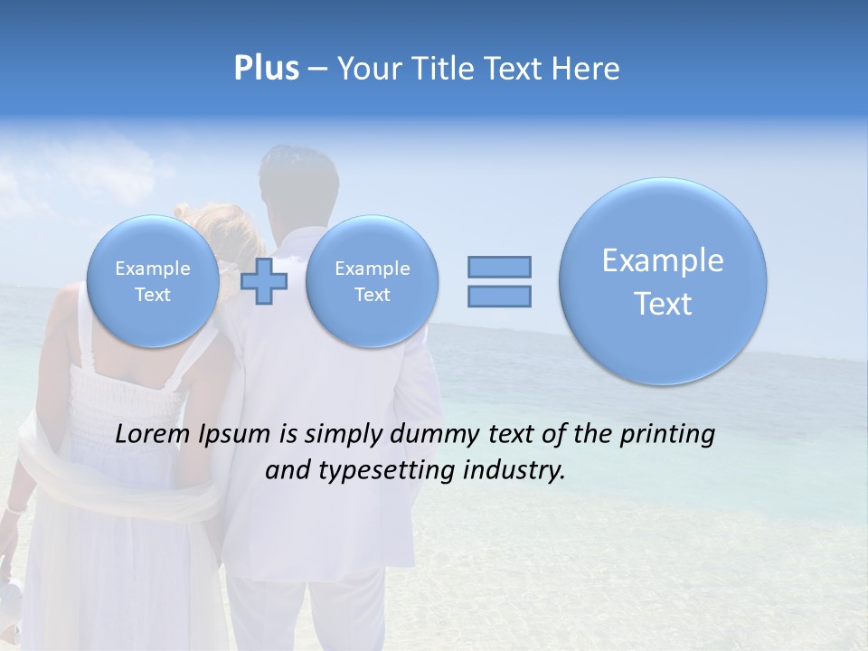 Cheerful Resort Blond PowerPoint Template