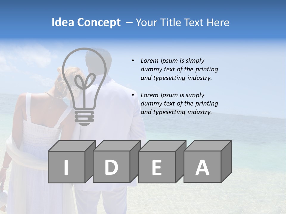 Cheerful Resort Blond PowerPoint Template