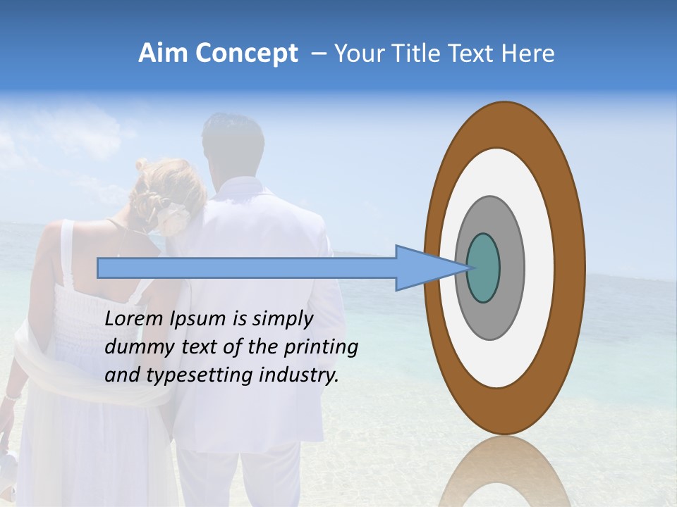 Cheerful Resort Blond PowerPoint Template