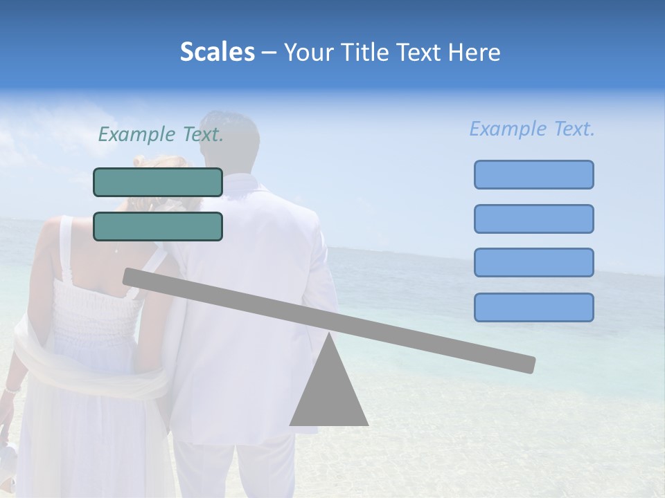 Cheerful Resort Blond PowerPoint Template