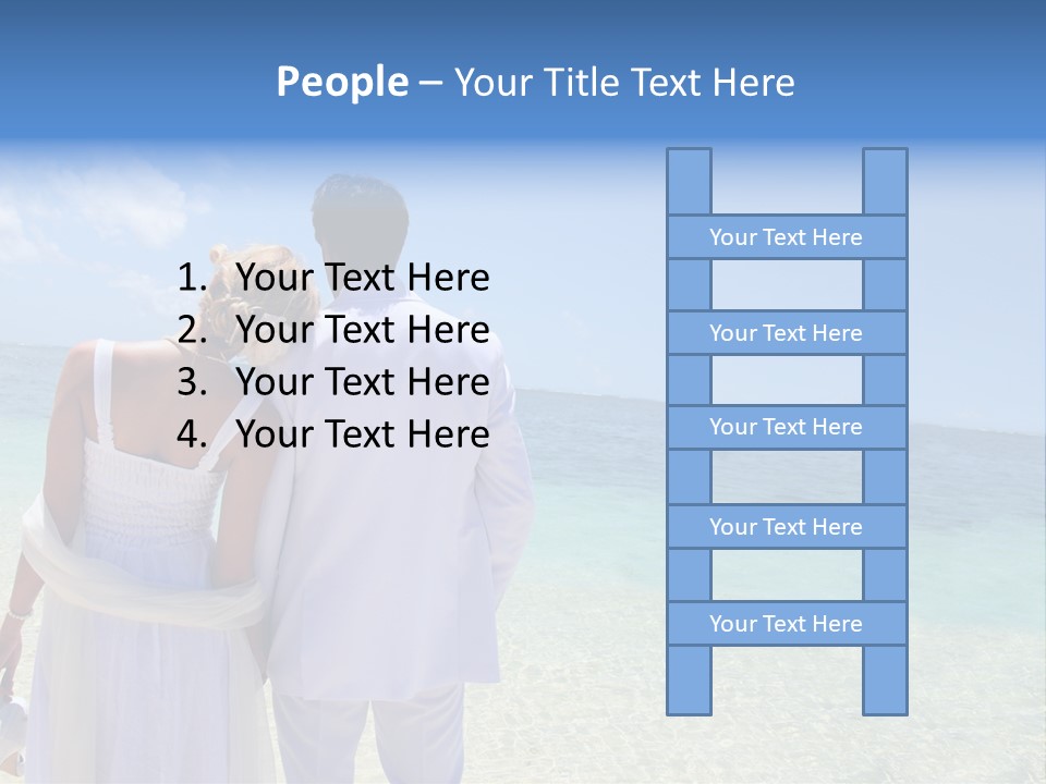 Cheerful Resort Blond PowerPoint Template