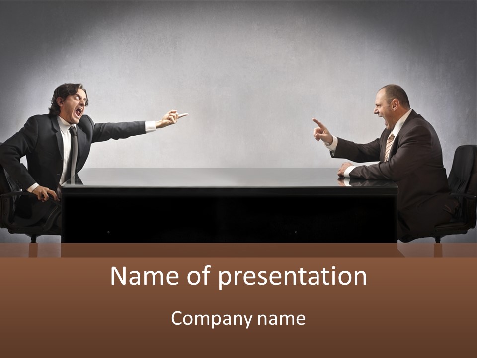 Anger Manager Company PowerPoint Template