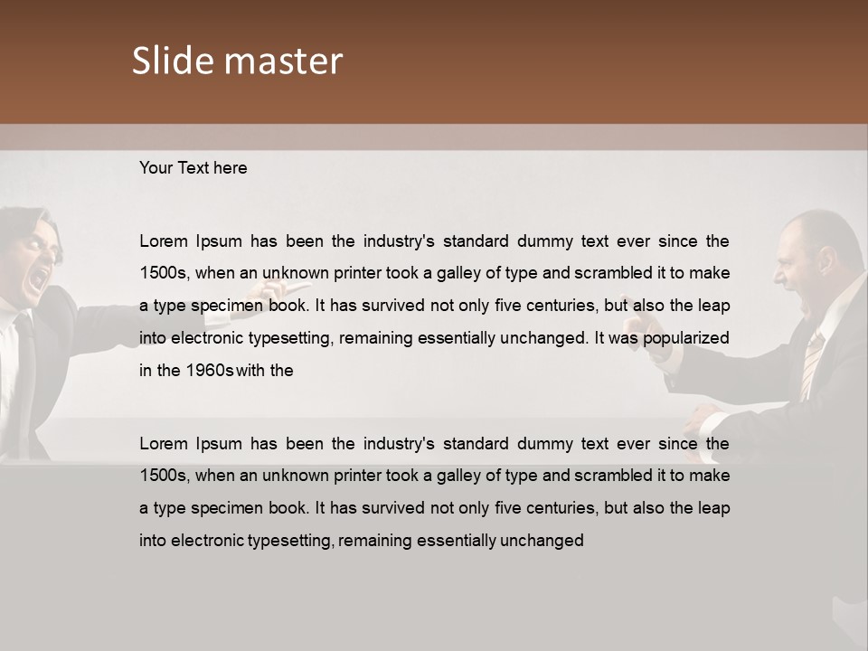 Anger Manager Company PowerPoint Template