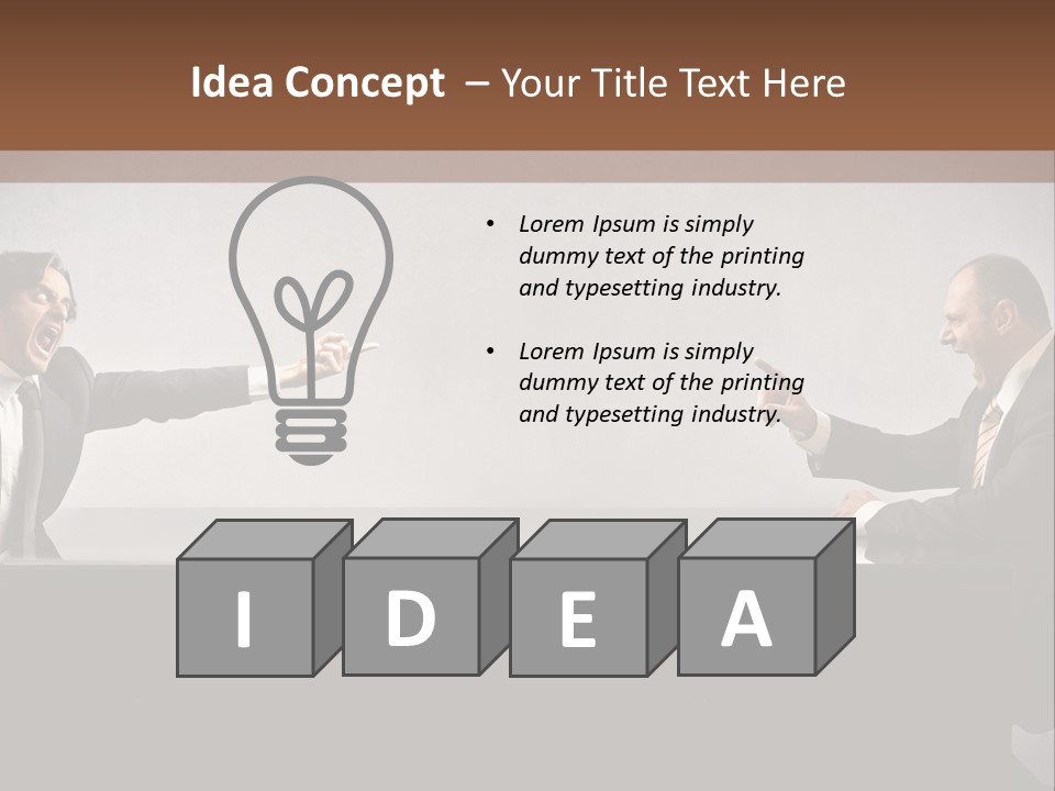 Anger Manager Company PowerPoint Template