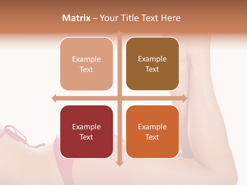 Isolated On White Skin Bikini PowerPoint Template