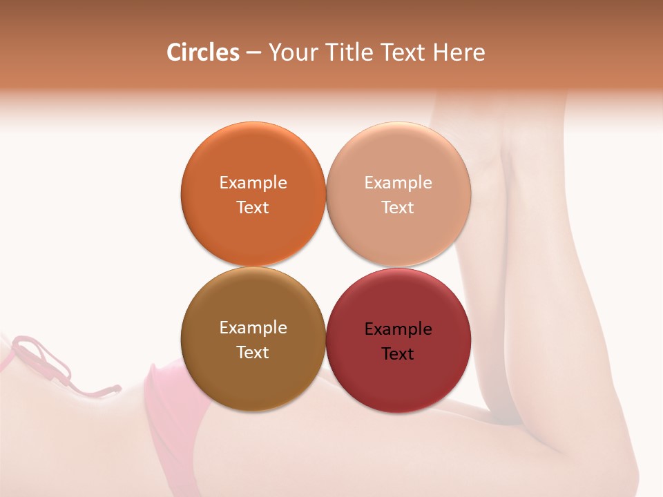 Isolated On White Skin Bikini PowerPoint Template