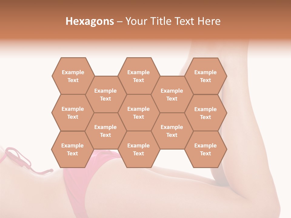 Isolated On White Skin Bikini PowerPoint Template