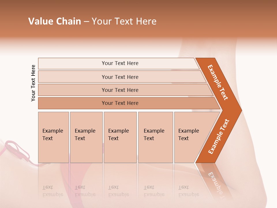 Isolated On White Skin Bikini PowerPoint Template