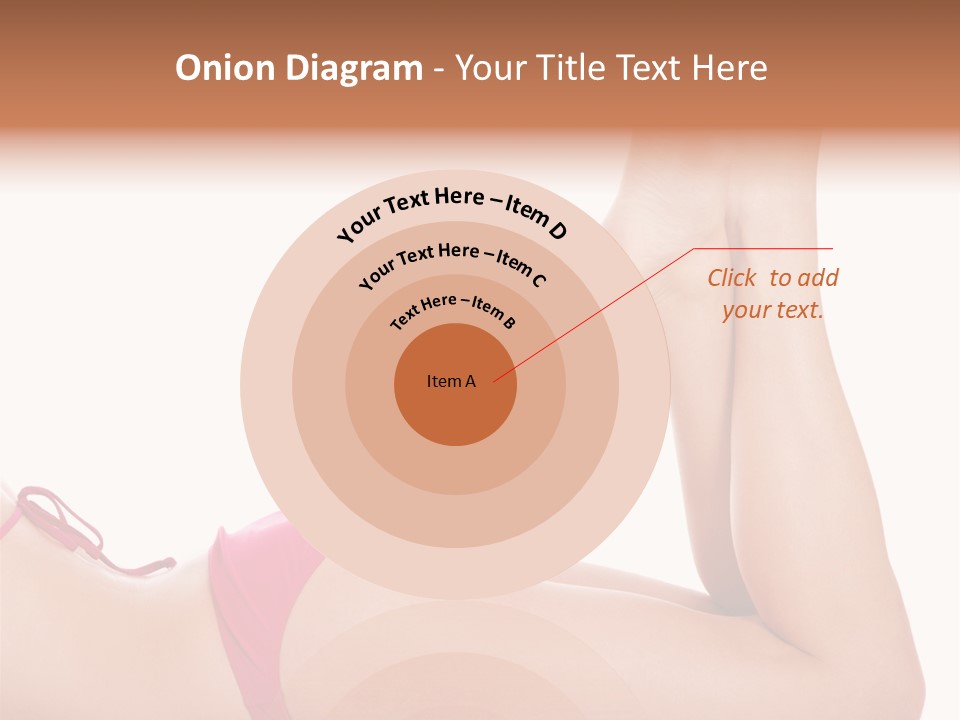 Isolated On White Skin Bikini PowerPoint Template