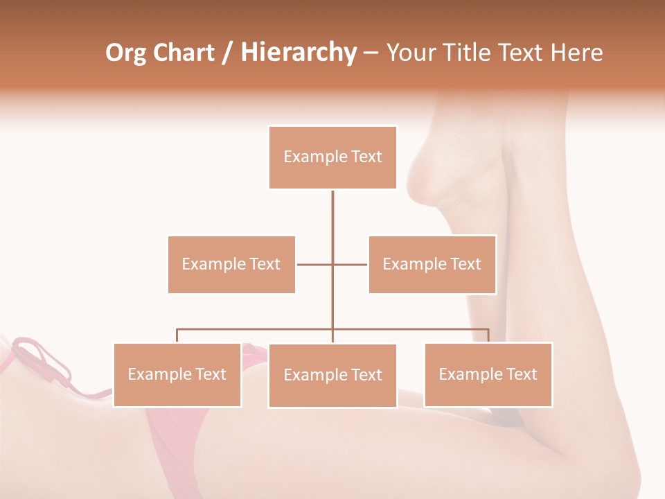 Isolated On White Skin Bikini PowerPoint Template