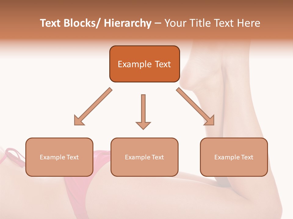 Isolated On White Skin Bikini PowerPoint Template