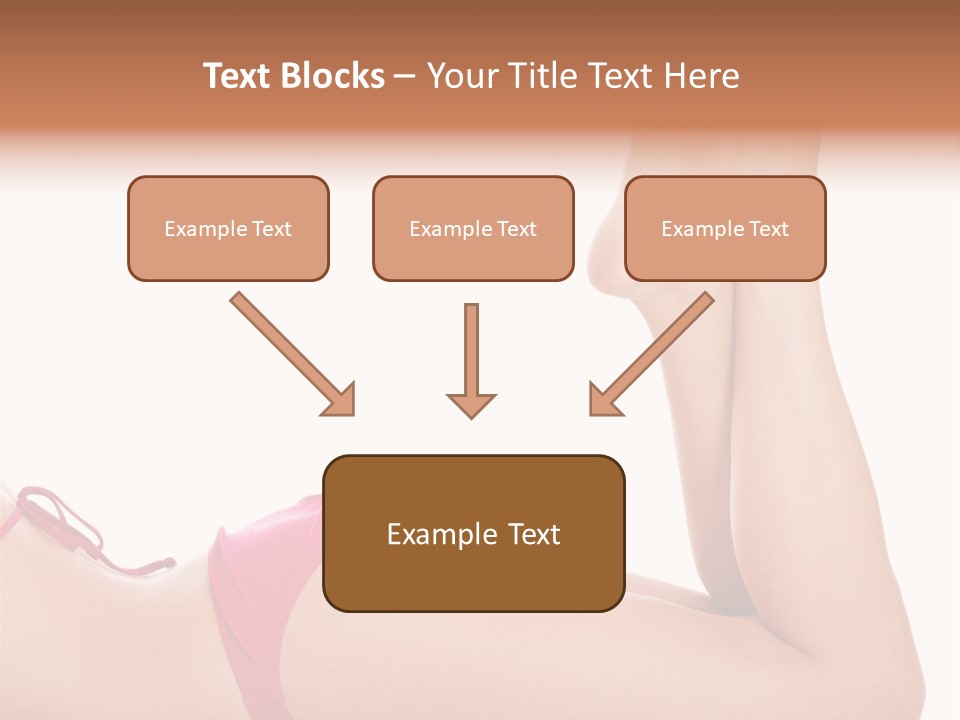 Isolated On White Skin Bikini PowerPoint Template