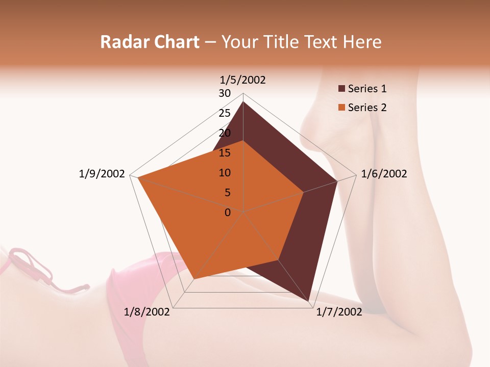 Isolated On White Skin Bikini PowerPoint Template