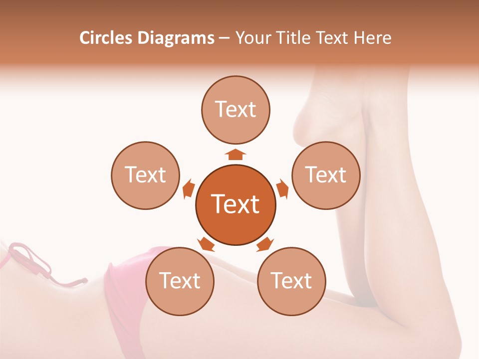 Isolated On White Skin Bikini PowerPoint Template