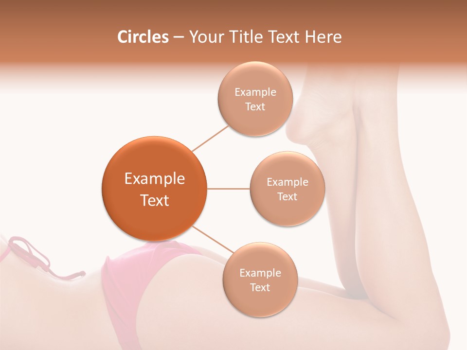 Isolated On White Skin Bikini PowerPoint Template