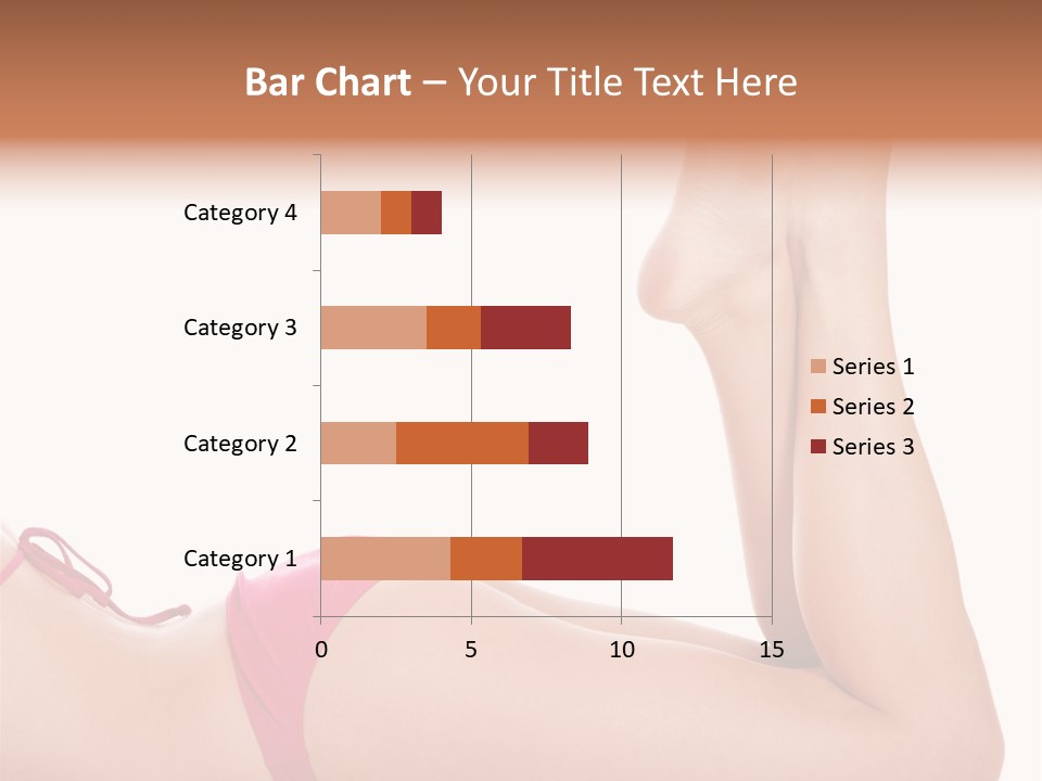 Isolated On White Skin Bikini PowerPoint Template