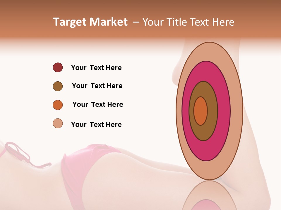 Isolated On White Skin Bikini PowerPoint Template