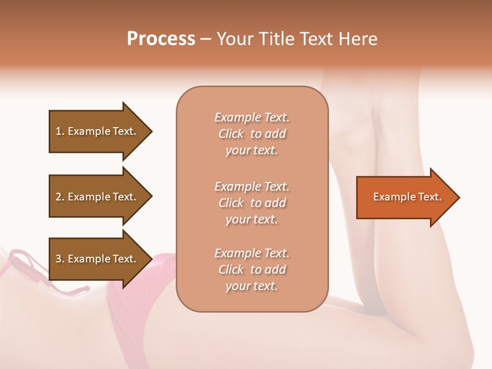 Isolated On White Skin Bikini PowerPoint Template