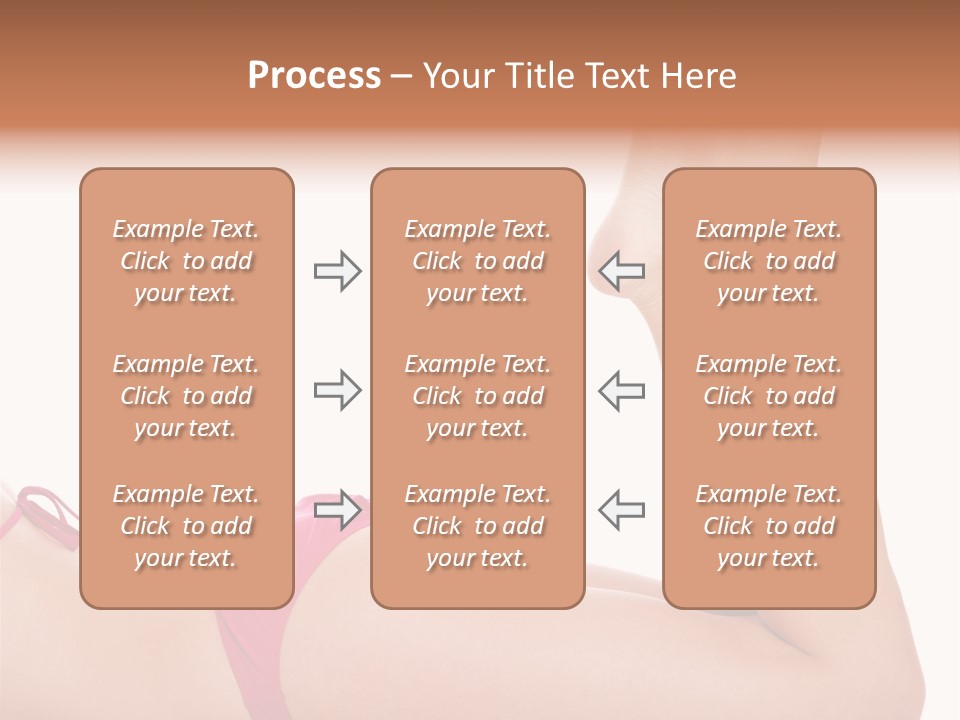 Isolated On White Skin Bikini PowerPoint Template