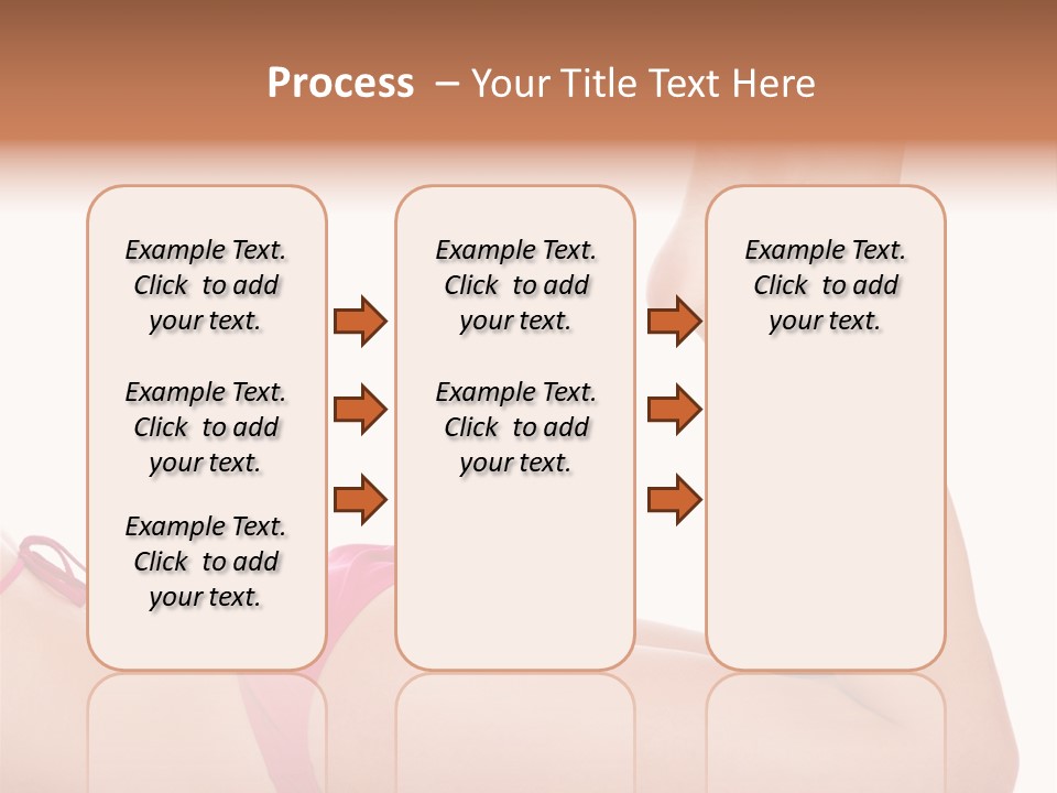 Isolated On White Skin Bikini PowerPoint Template