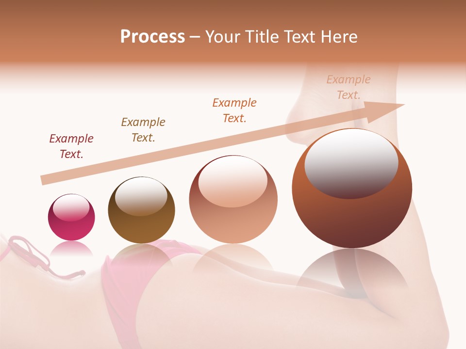 Isolated On White Skin Bikini PowerPoint Template