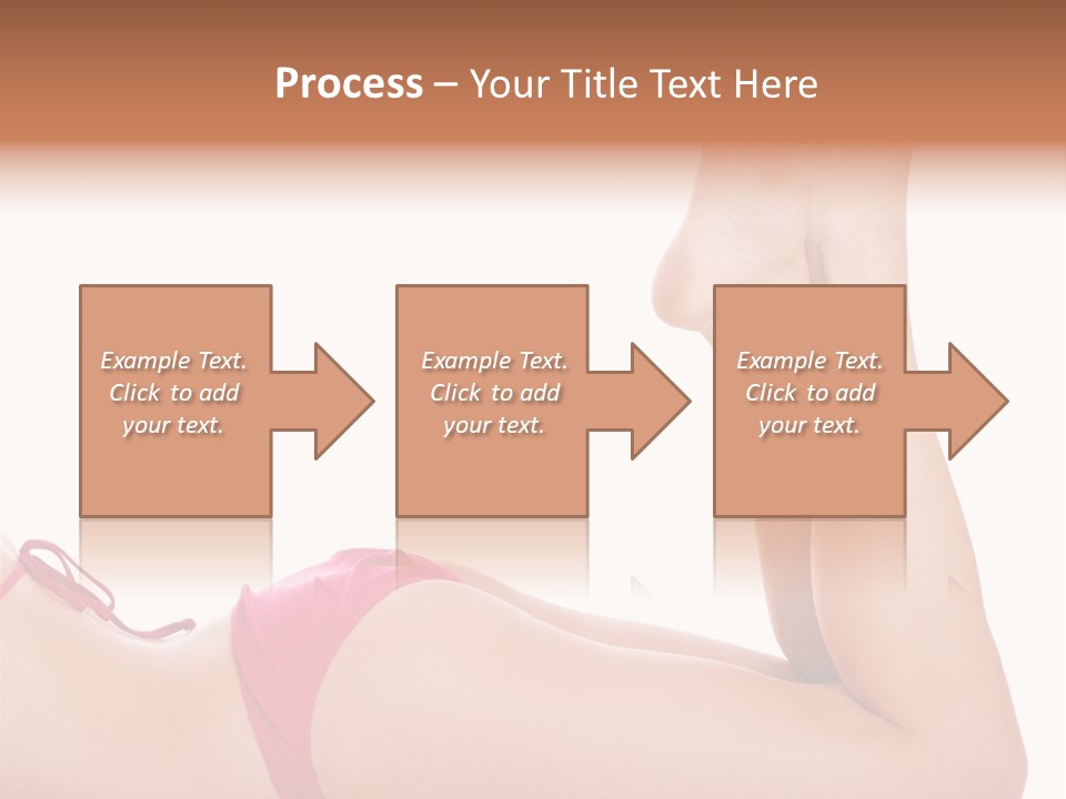 Isolated On White Skin Bikini PowerPoint Template