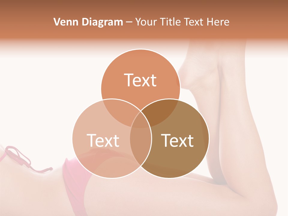 Isolated On White Skin Bikini PowerPoint Template