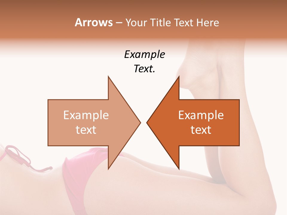 Isolated On White Skin Bikini PowerPoint Template