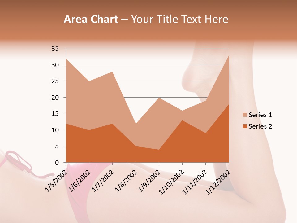 Isolated On White Skin Bikini PowerPoint Template