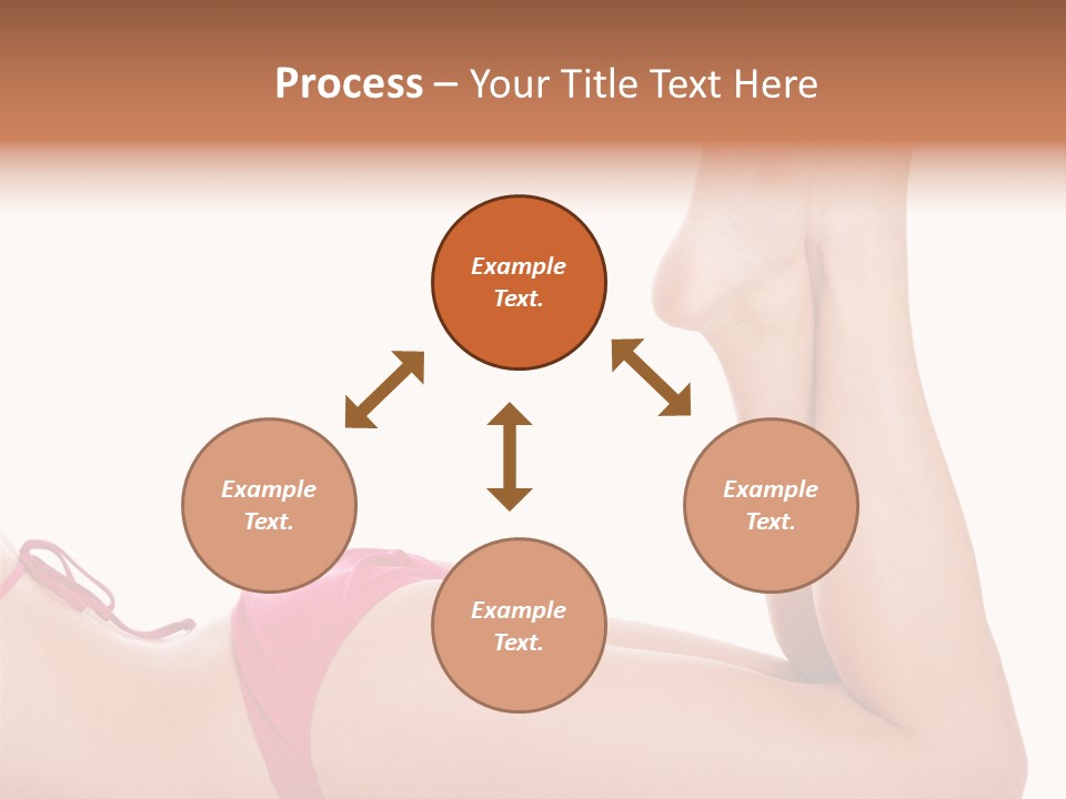 Isolated On White Skin Bikini PowerPoint Template