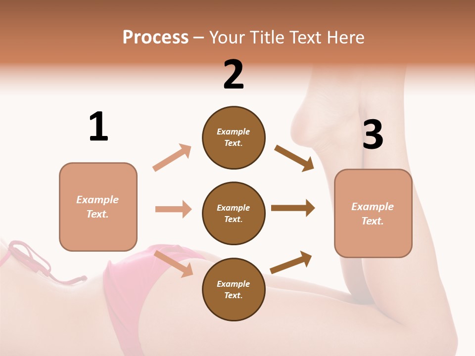 Isolated On White Skin Bikini PowerPoint Template