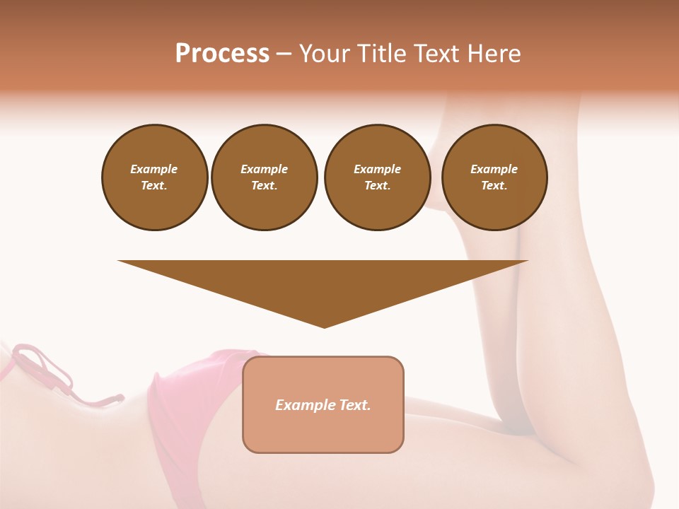 Isolated On White Skin Bikini PowerPoint Template