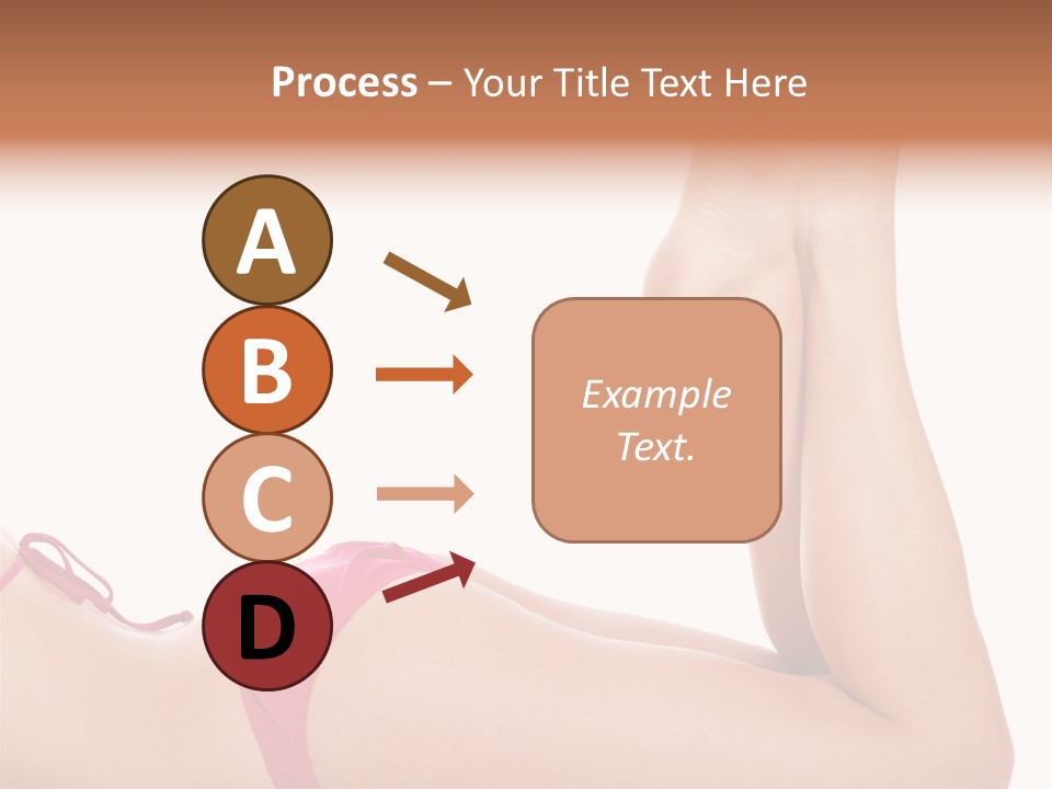 Isolated On White Skin Bikini PowerPoint Template