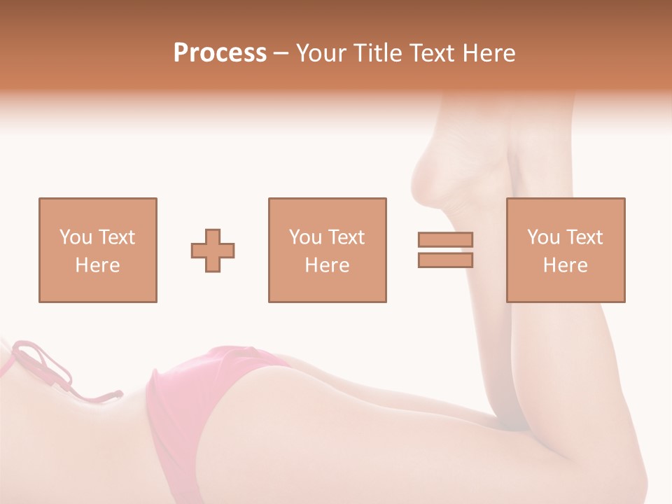 Isolated On White Skin Bikini PowerPoint Template