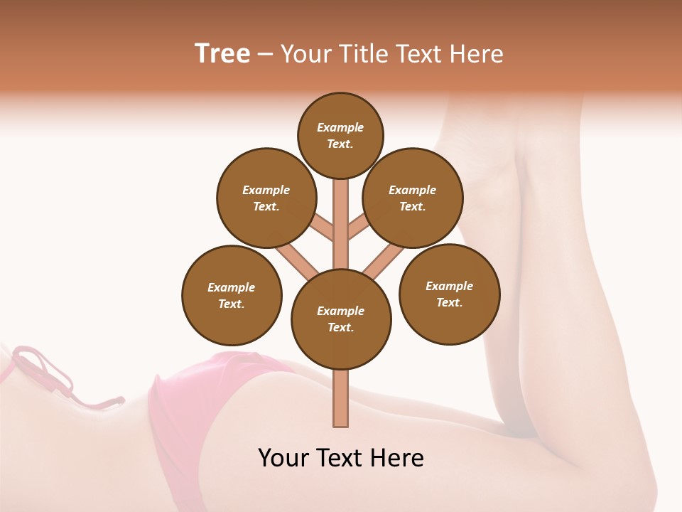 Isolated On White Skin Bikini PowerPoint Template