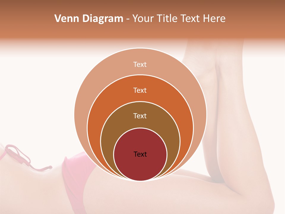 Isolated On White Skin Bikini PowerPoint Template