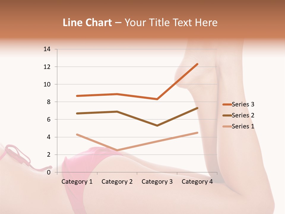 Isolated On White Skin Bikini PowerPoint Template